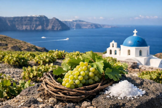 Assyrtiko-Rebsorte: Herkunft und Salz von Santorin - The Winehouse