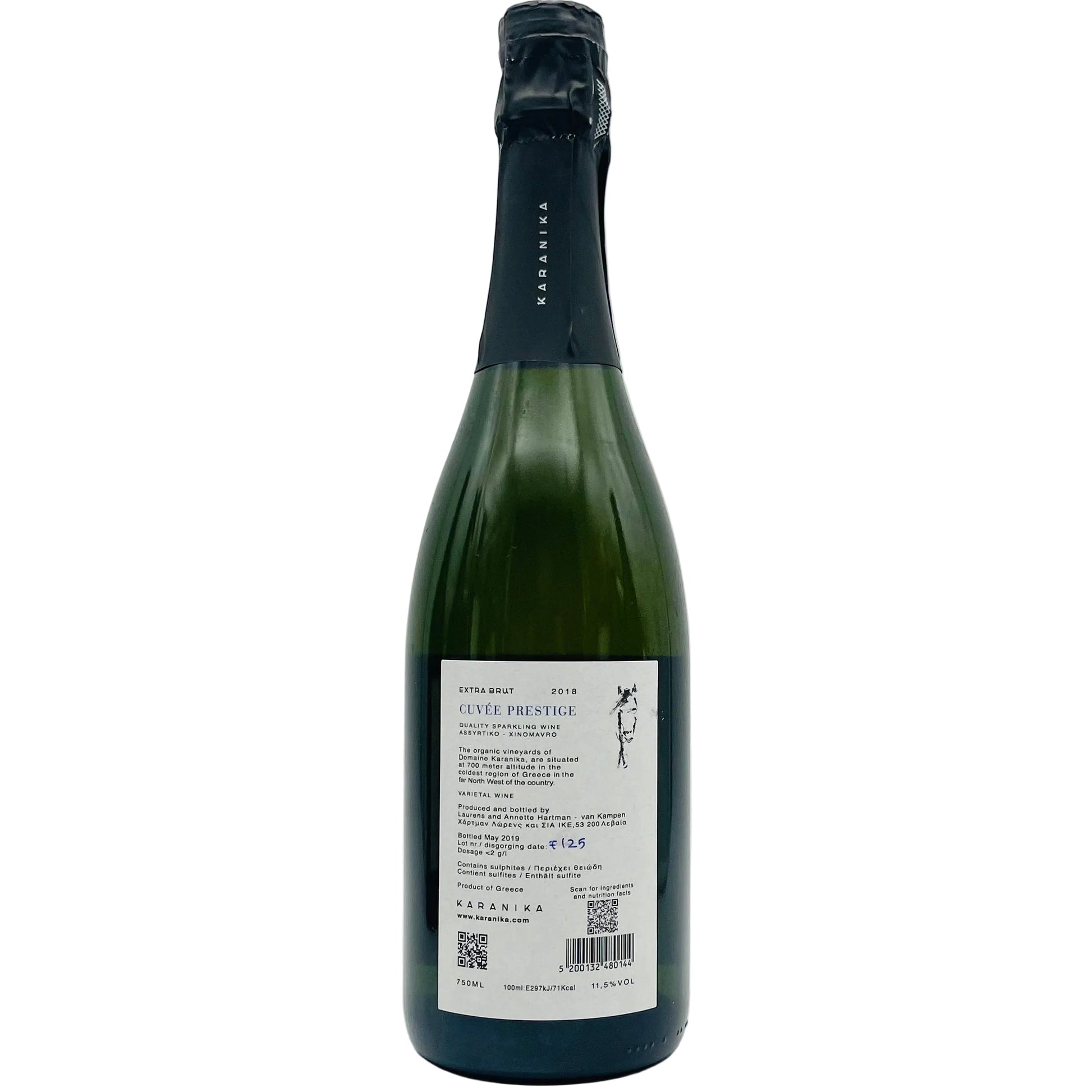 Cuvée Prestige Extra Brut 2018 Domaine Karanika - The Winehouse Domaine Karanika Schaumwein