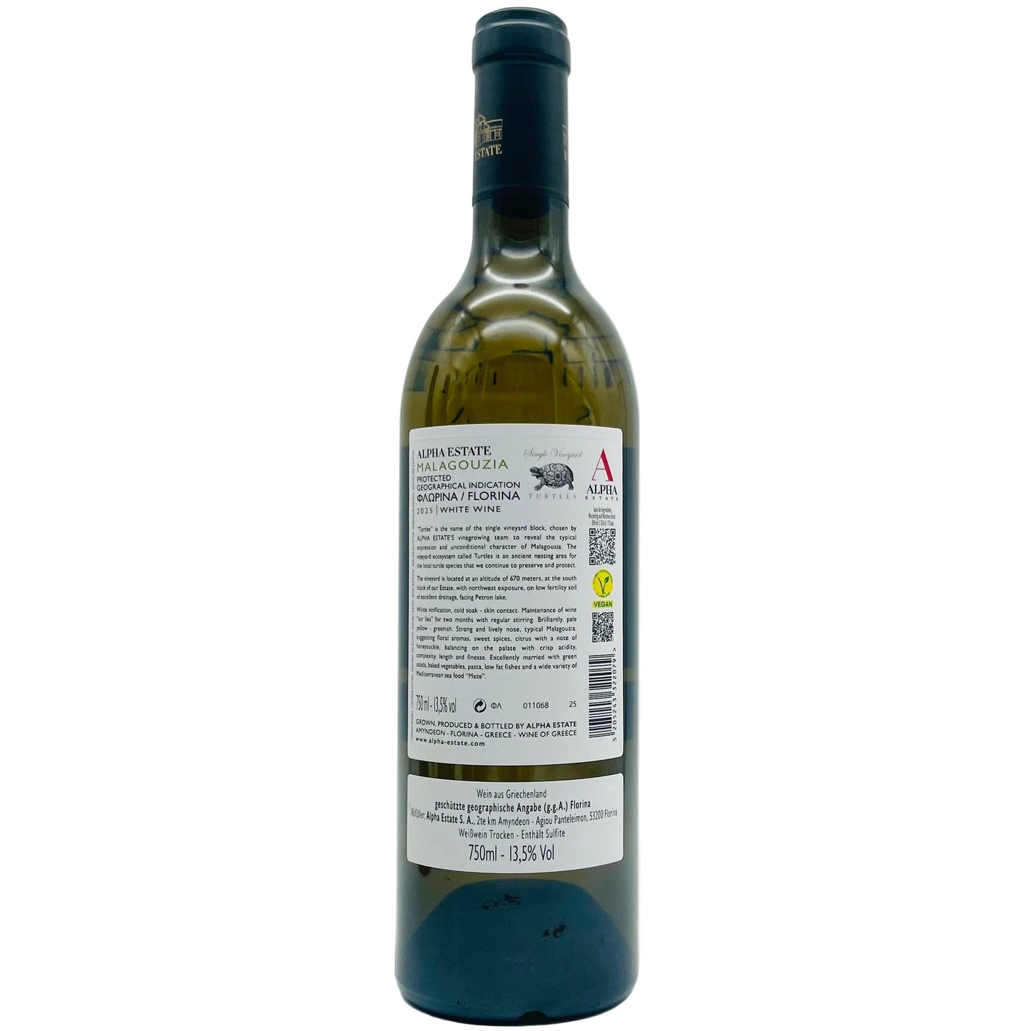 Malagouzia Turtle Single Vineyard 2025 - The Winehouse Alpha Estate Weißwein