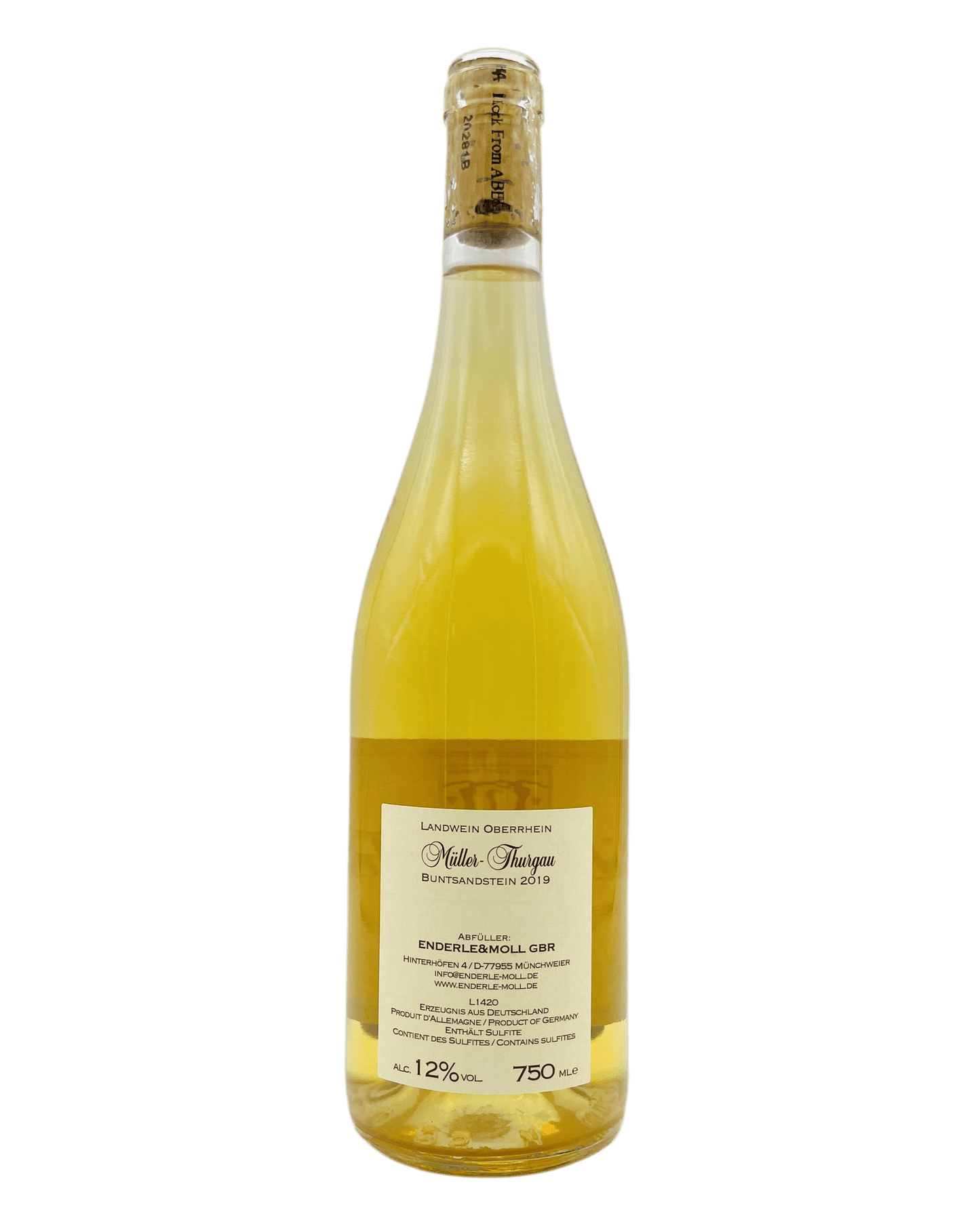 Müller - Thurgau Buntsandstein 2019 - The Winehouse Enderle & Moll Weißwein