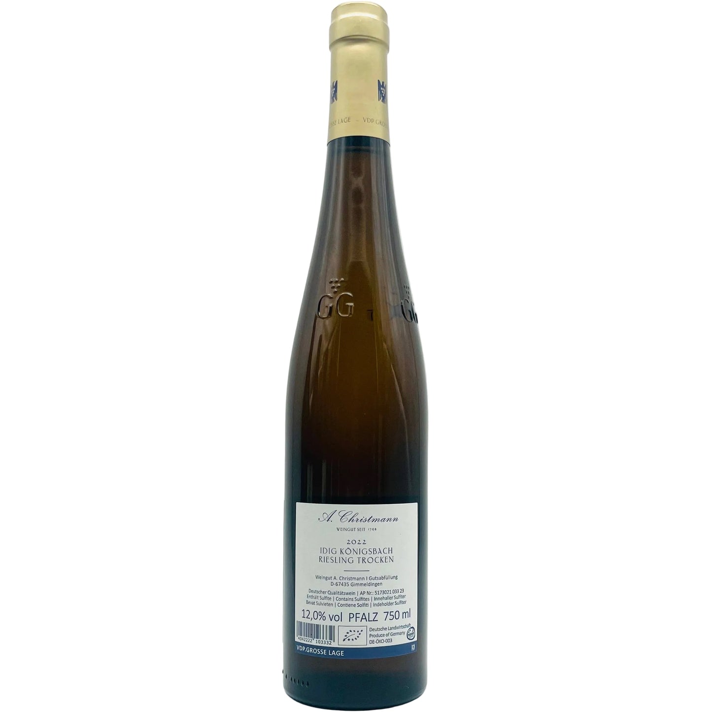 Riesling Idig GG 2022 - The Winehouse Weingut A.Christmann Weißwein