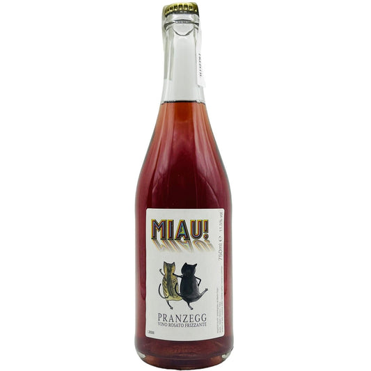 MIAU! Vino Rosato Frizzante 2020-Pranzegg-Bio-dynamisch,biologisch,Biologischer Wein,Biowein,Bozen,Frizzante,Italien,organisch,PetNat,Pranzegg,Rosé,Roséwein,Schaumwein Rosé,Südtirol,Vinaturel