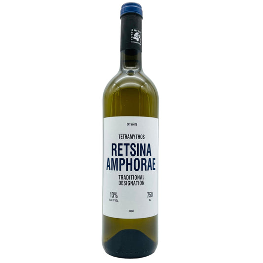 Retsina Amphorae Traditional Designation - The Winehouse Tetramythos Weißwein