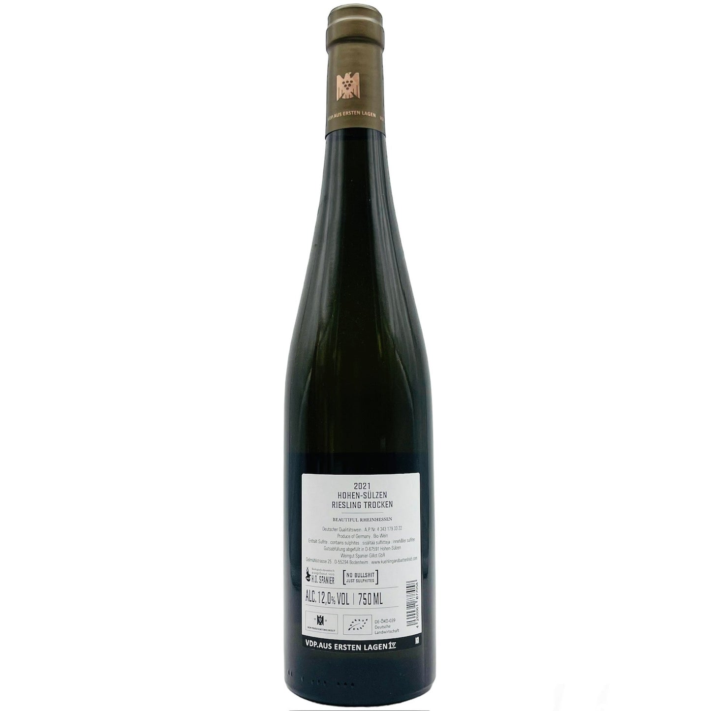 Riesling Hohen-Sülzen VDP Erste Lage 2021 - The Winehouse Weingut Battenfeld Spanier Weißwein