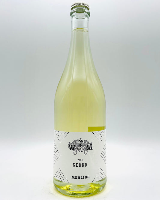 Secco 2021-Weingut Mehling-Bio,Bio-dynamisch,biologisch,Biologischer Wein,Biowein,Deidesheim,Deutscher Wein,Deutschland,Pfalz,Schaumwein,Schaumwein Weiss,Scheurebe,Weingut Mehling